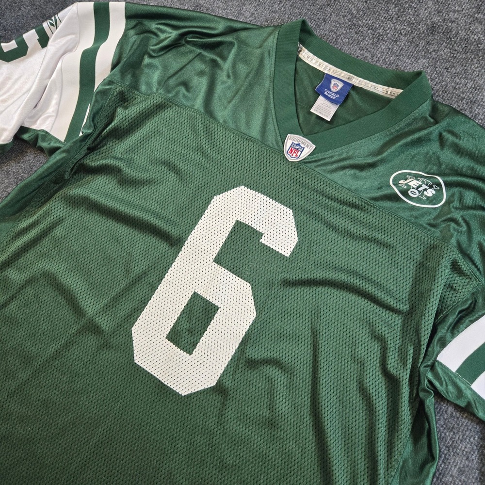 Vintage Reebok NFL New York Jets Mark Sanchez 6 Green Jersey Men's 2XL Blokecore